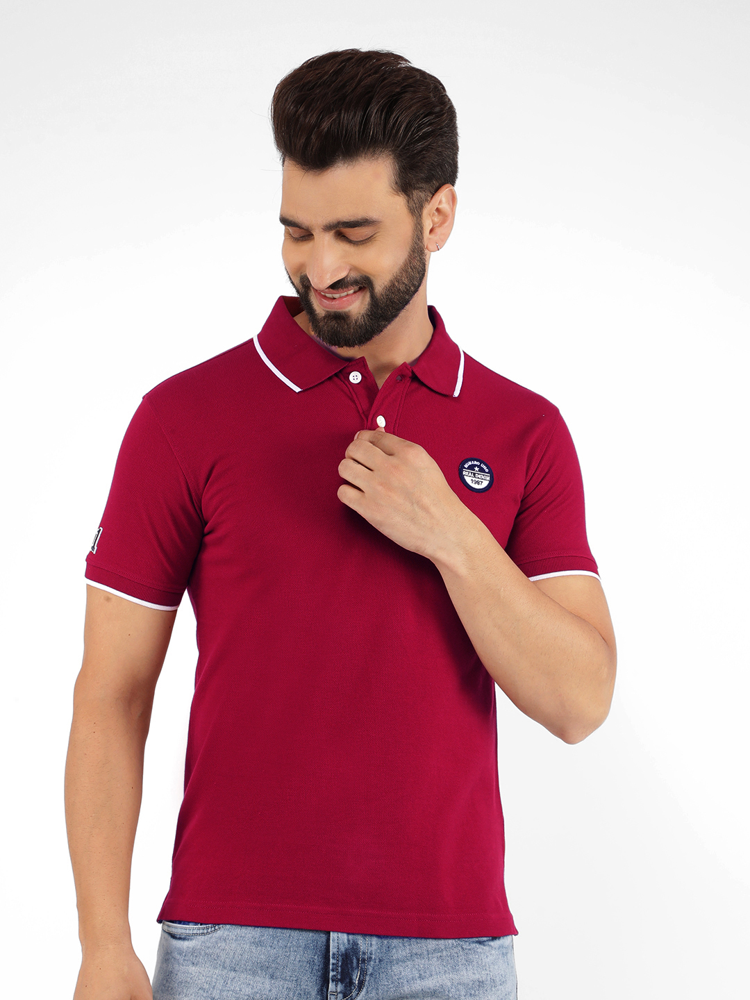 Numero Uno Men SOLID Red T-Shirt